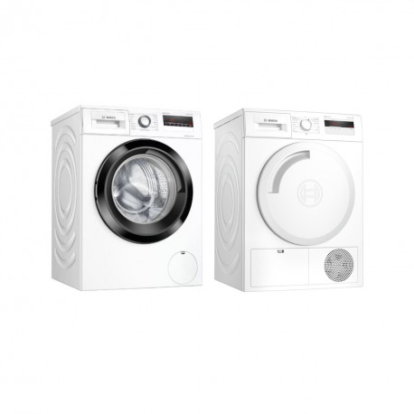 Bosch Set de lavage:  Lave-linge automatique  + Bosch Sèche-linge - Pompe à chaleur WAN28240CH+WTH83000CH