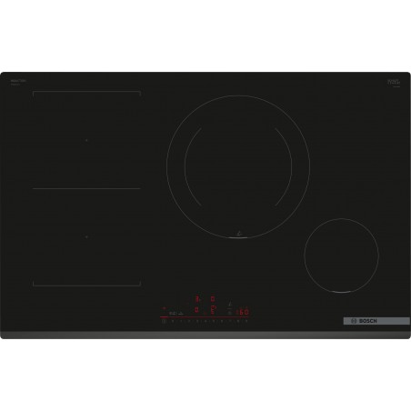 Bosch PVS831HC1E, Série 8, Table de cuisson à induction, 80 cm, Noir, Sans cadre, en applique