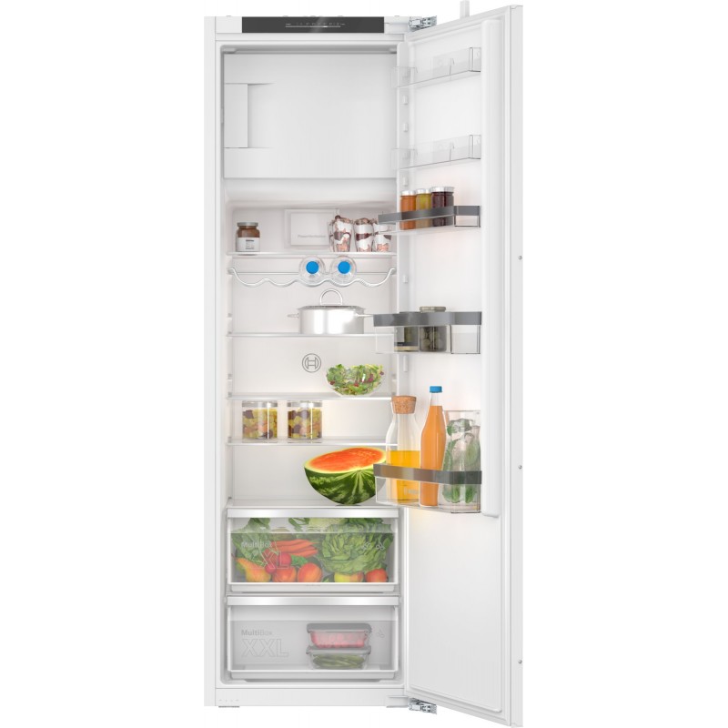 Bosch KIL82VFE0, Série 4, Réfrigérateur intégrable avec compartiment congélation, 177.5 x 56 cm, Charnières plates, droite