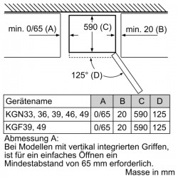 Bosch KGN36VWED, Serie 4, Freistehende Kühl-Gefrier-Kombination, 186 x 60 cm, Weiss