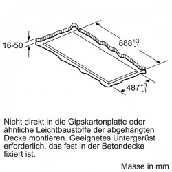 Bosch DRC99PS20, Série 8, Aérateur de plafond, 90 cm, Blanc