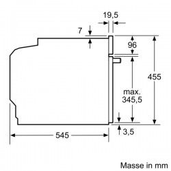 Bosch COA565GS0, Serie 6, Einbau Kompakt Mikrowelle mit Dampffunktion, 60 x 45 cm, Edelstahl