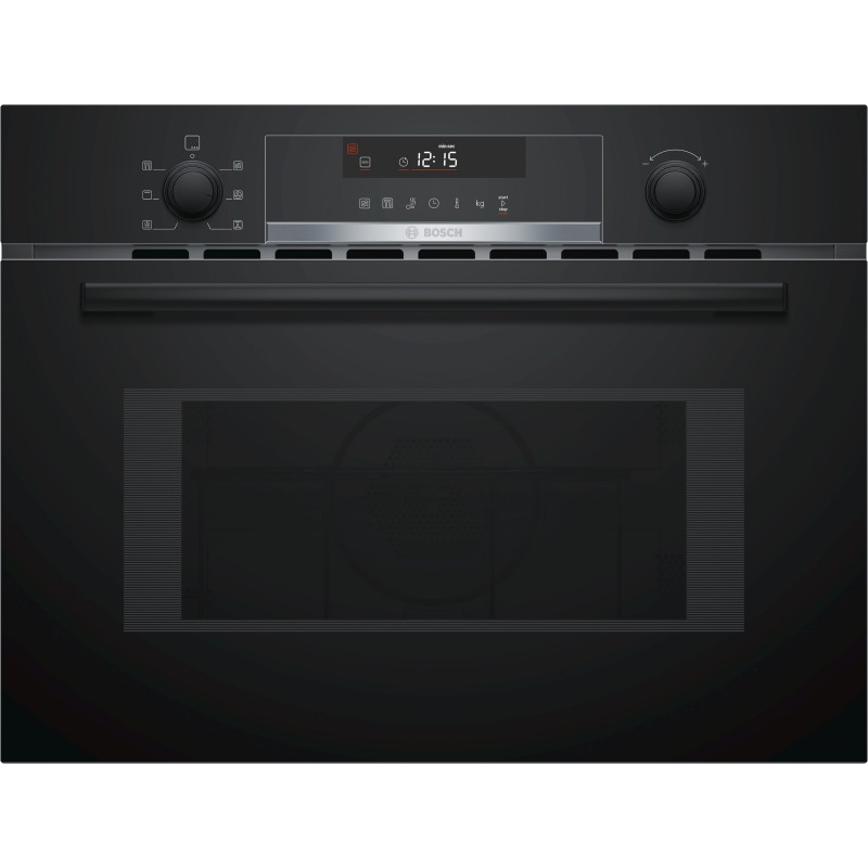 Bosch CMA585MB0, Série 6, Four combiné micro-ondes avec hot air, 60 x 45 cm, Noir