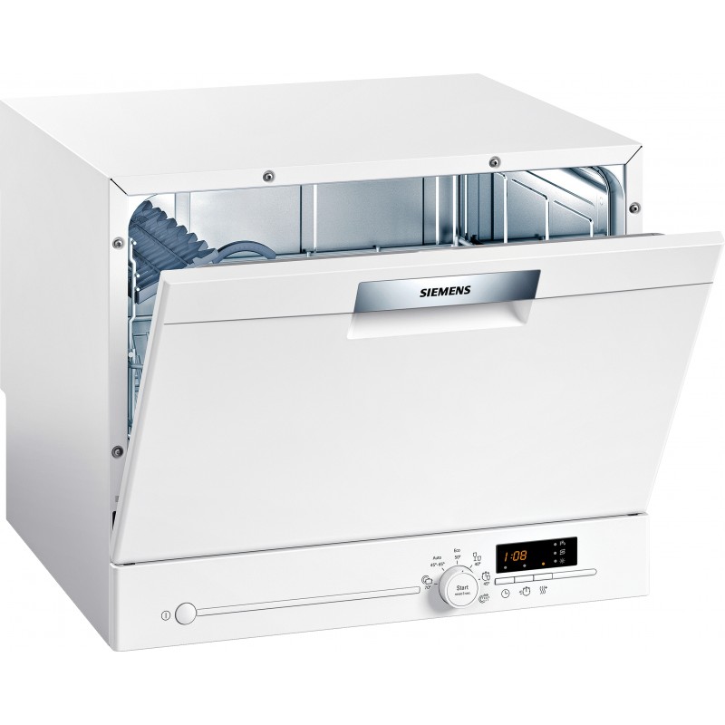 Siemens SK26E222EU, iQ300, Lave-vaisselle compact pose libre, blanc