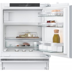 Siemens KU22LACD0H, iQ500, Unterbau-Kühlschrank mit Gefrierfach, 82 x 60 cm, Flachscharnier mit Softeinzug