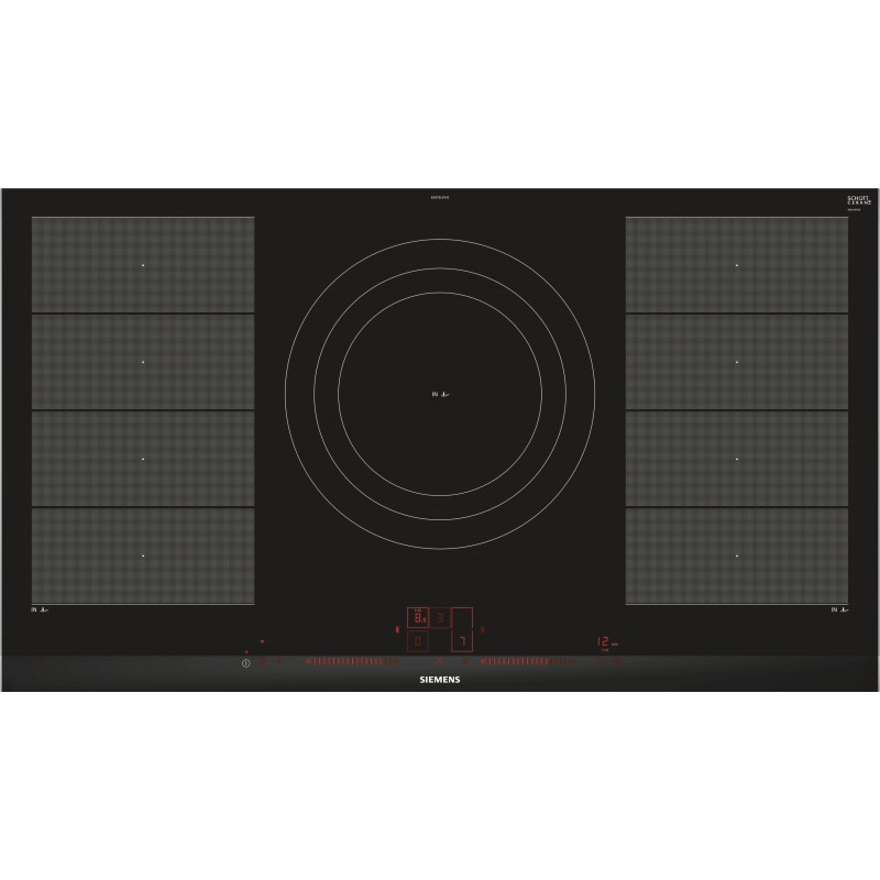 Siemens EX975LVV1E, iQ700, Table de cuisson à induction, 90 cm, noir