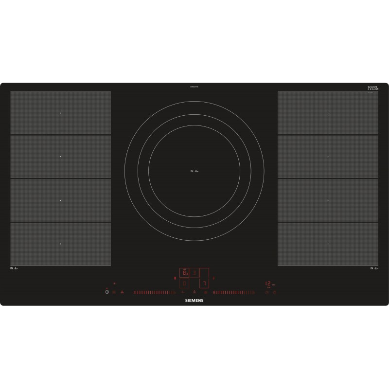 Siemens EX901LVV1E, iQ700, Table de cuisson à induction, 90 cm, noir