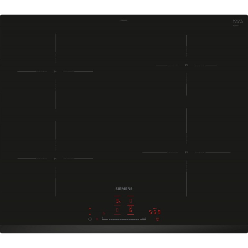 Siemens EH631HEB1E, iQ300, Table de cuisson à induction, 60 cm, noir