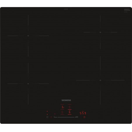 Siemens EH601HEB1E, iQ100, Table de cuisson à induction, 60 cm, noir
