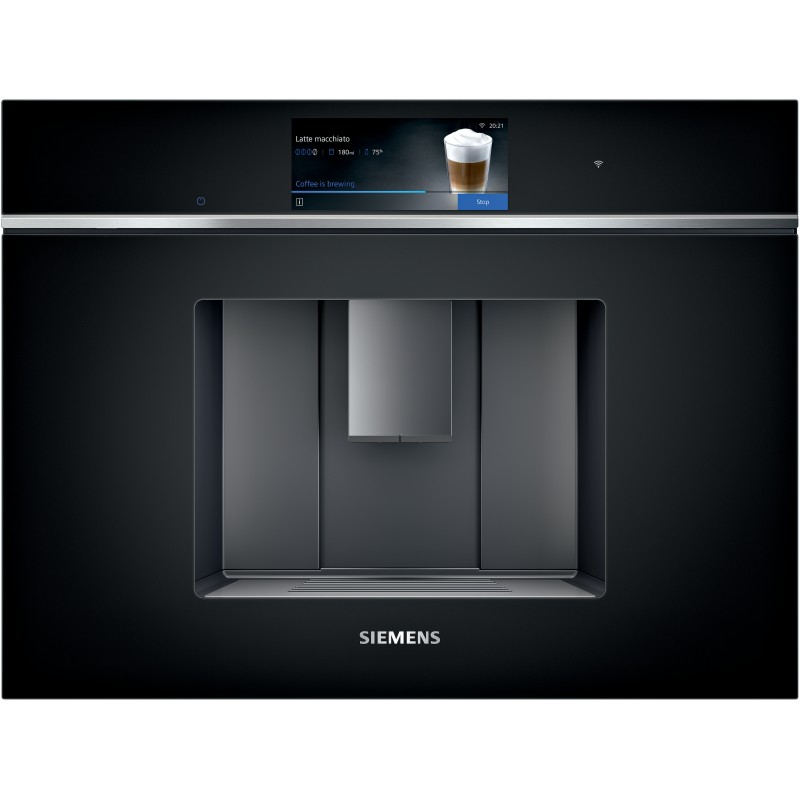 Siemens CT718L1B0, iQ700, Machine à café encastrable, Noir