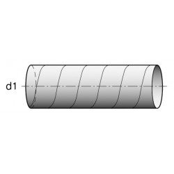 V-ZUG Spiralfalzrohr, Durchm. 125 mm, 3 Meter
