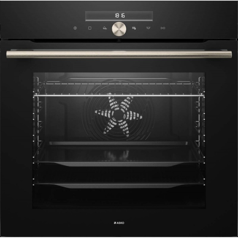 Asko OP86331BG, Backofen Pyrolyse Black Glass EURO