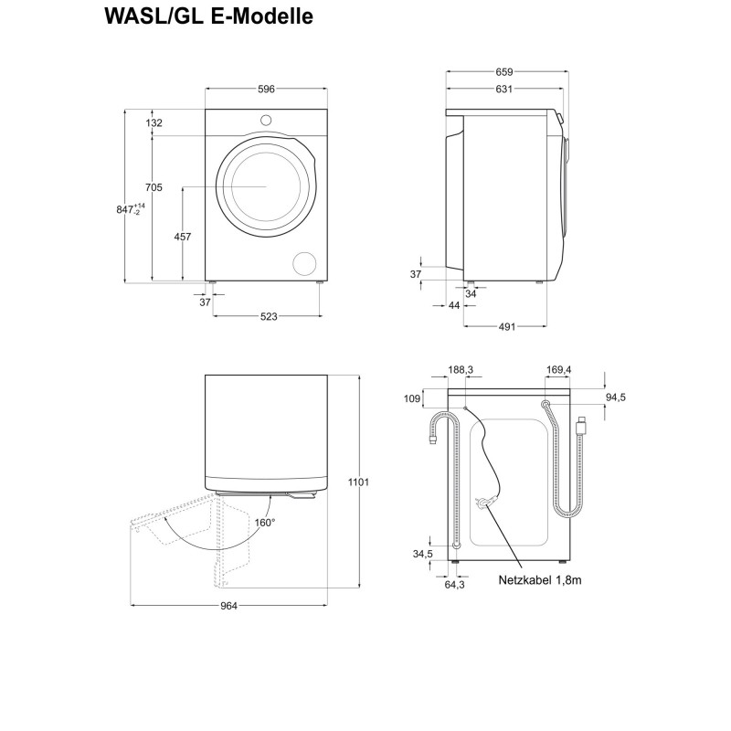 Electrolux WAGL2E500, Lave-linge