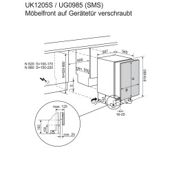 Electrolux UK1205SR, Réfrigérateur