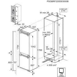 Electrolux IK2720BL, Combiné réfrigérateur-congélateur