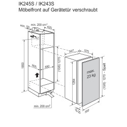 Electrolux IK243SR, Réfrigérateur