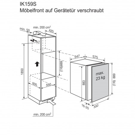 Electrolux IK159SR, Réfrigérateur
