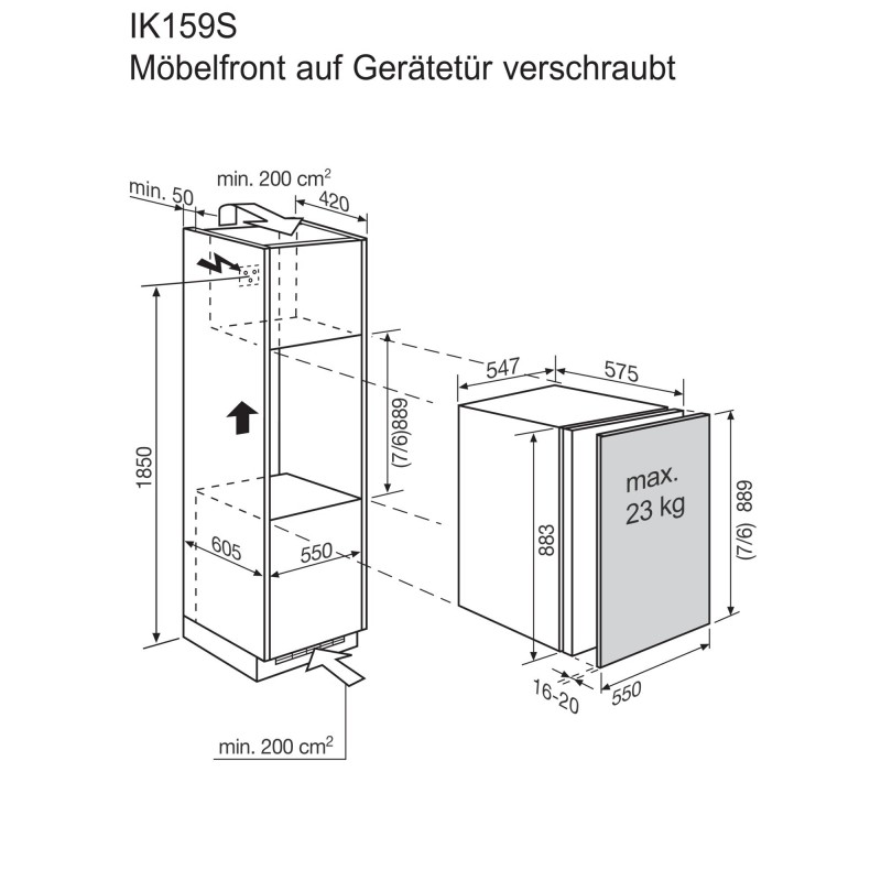 Electrolux IK159SL, Réfrigérateur