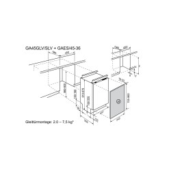 Electrolux GA45GLV, Lave-vaisselle