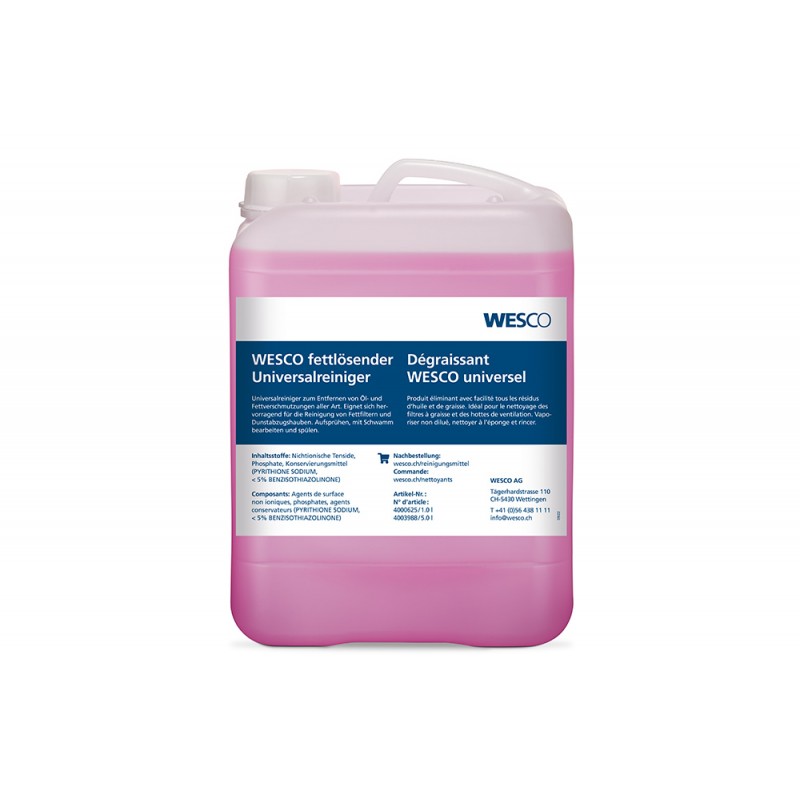 Wesco fettlösender Universalreiniger, Kanister 5000 ml (4003988)