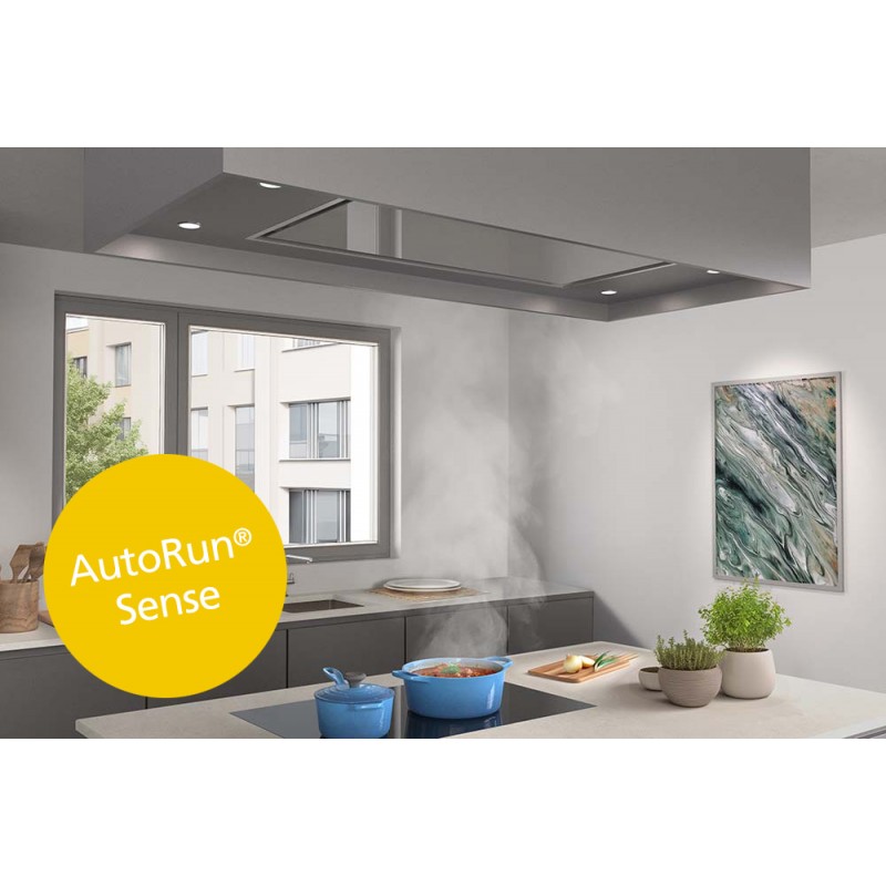 Wesco EVRE Alto 80 inox, verre blanc alu, circuit fermé, plafonnier sans éclairage (4013730-200)