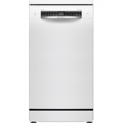 Bosch SPS4HKW49E, Serie 4, Freistehender Geschirrspüler, 45 cm, weiss