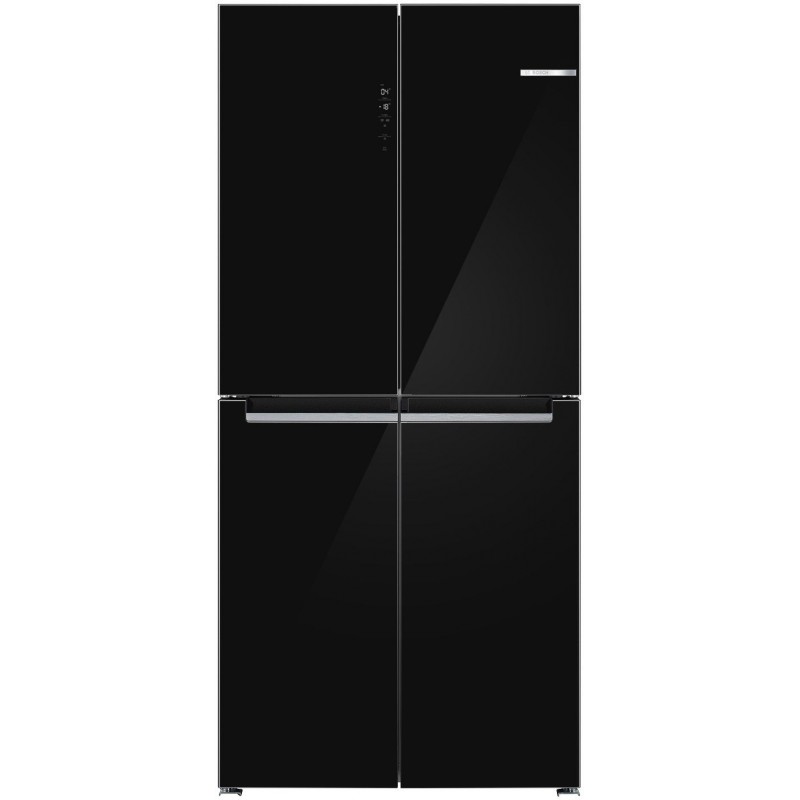 Bosch KMC85LBEA, Serie 4, Kühl-Gefrierkombination mehrtürig, Glasfront, 189.5 x 85.5 cm, Schwarz