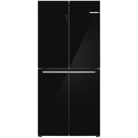 Bosch KMC85LBEA, Serie 4, Kühl-Gefrierkombination mehrtürig, Glasfront, 189.5 x 85.5 cm, Schwarz