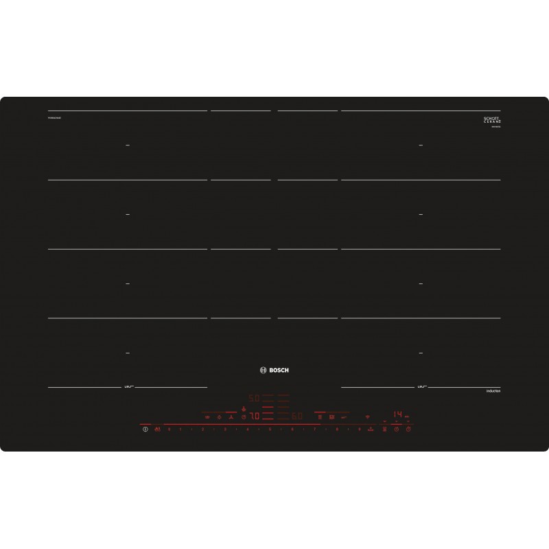 Bosch PXY801DW4E, Série 8, Table de cuisson à induction, 80 cm, design affleuré