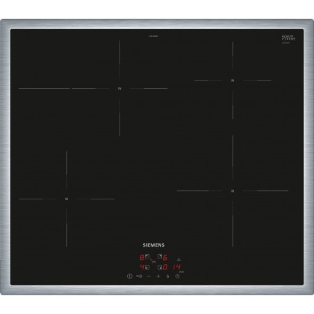 Siemens EH645BFB6E, iQ300, Table de cuisson à induction, 60 cm, noir