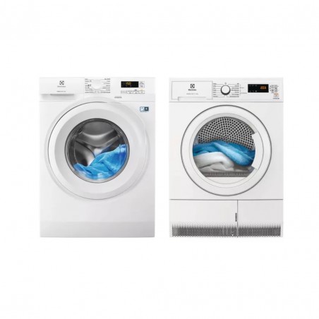 Electrolux Set de lavage : Lave-linge EW5F6834BA + Sèche-linge EDHF2804DC