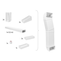 Electrolux M2CKCF01C Kit de tuyauterie (adapté à DMSL8350UO, DMSL8340AO, DMGL8372UO, DMGL8362AO, DMGL8322UO, DMGL8312AO)