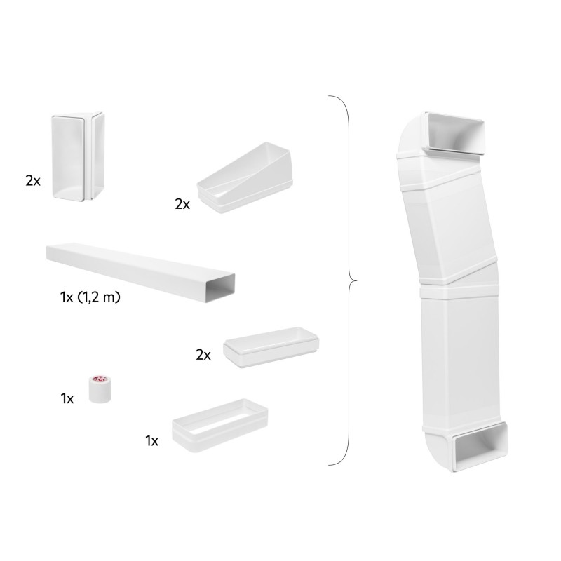 Electrolux M2CKCF01C Kit de tuyauterie (adapté à DMSL8350UO, DMSL8340AO, DMGL8372UO, DMGL8362AO, DMGL8322UO, DMGL8312AO)