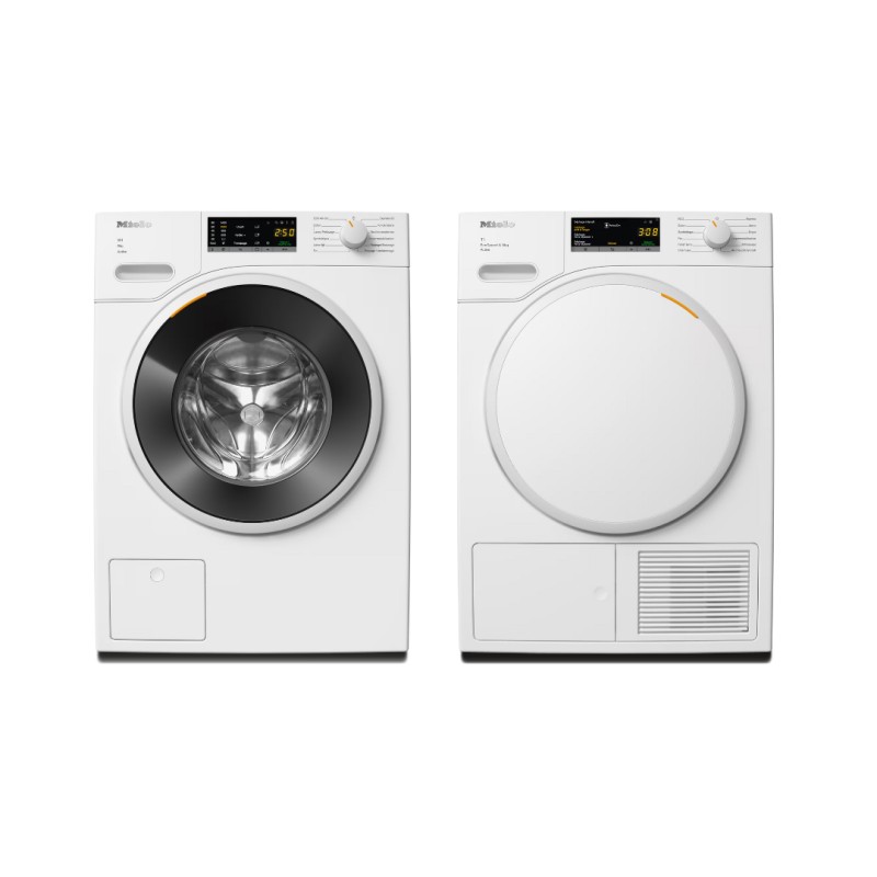 Miele Set de lavage : Lave-linge WWA120WCS + Sèche-linge TWA520WP