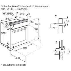 Electrolux EB6L80SP, Einbaubackofen