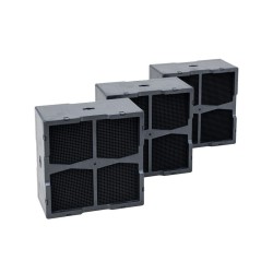 Wesco Filtre à charbon actif WKA 101 x 101 x 51 mm, Set à 3 pcs pour hottes Piana Start / Pro (4012500)