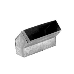 Wesco Gaine plate type 82 coude vertical 45°, L : 162 mm (4000486)