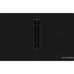 Bosch PVS801B16E, Série 4, Table de cuisson induction avec hotte aspirante intégrée, 80 cm, design affleuré