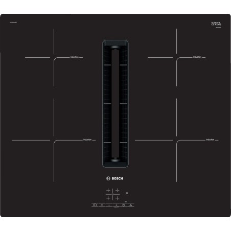 Bosch PVS601B16E, Serie 4, Induktions Kochfeld mit integriertem Dunstabzug, 60 cm, flächenbündig