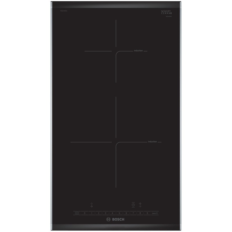 Bosch PIB375FB1E, Serie 6, Domino-Kochfeld, Induktion, 30 cm, Facetten-Design