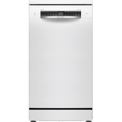 Bosch SPS4HKW49E, Serie 4, Freistehender Geschirrspüler, 45 cm, weiss