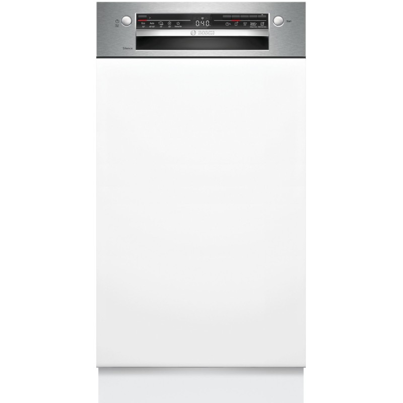 Bosch SPI2HKS42E, Serie 2, Teilintegrierter Geschirrspüler, 45 cm, Edelstahl