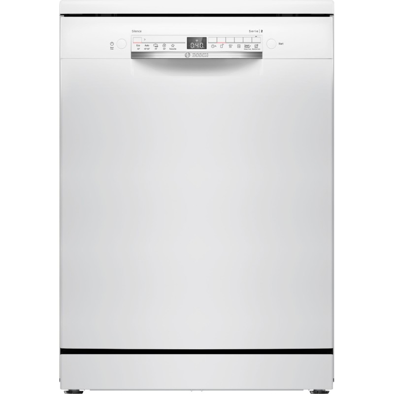 Bosch SMS2HTW08E, Serie 2, Freistehender Geschirrspüler, 60 cm, weiss
