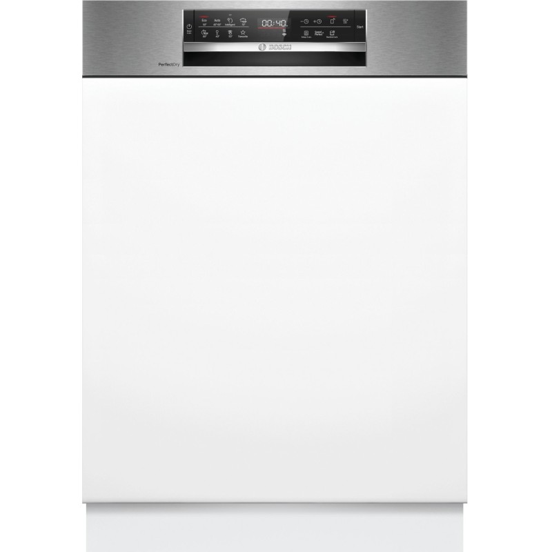 Bosch SMI6ZCS16E, Serie 6, Teilintegrierter Geschirrspüler, 60 cm, Edelstahl, Zeolith-Trocknen