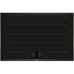 Bosch PXX801D67E, Série 8, Table de cuisson induction avec hotte aspirante intégrée, 80 cm, design affleuré