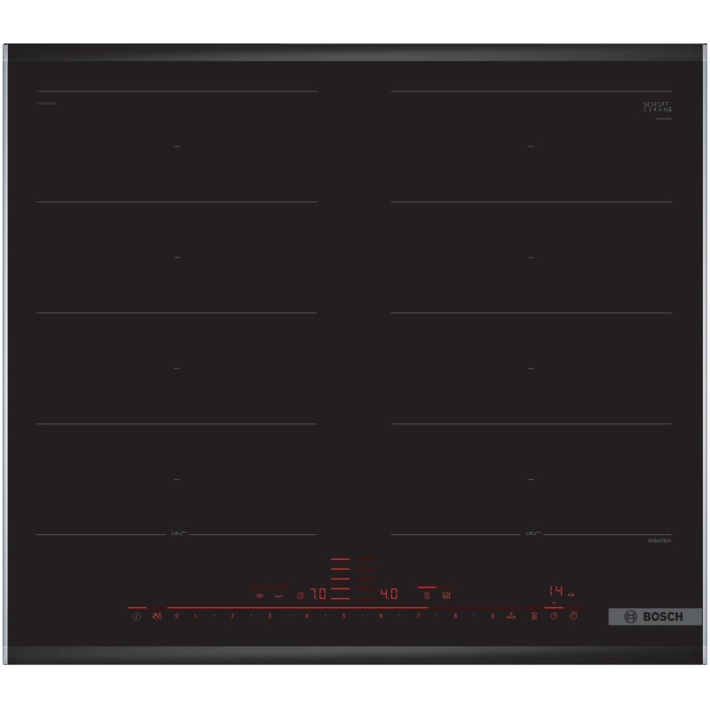 Bosch PXX675DC1E, Série 8, Table de cuisson à induction, 60 cm, Profils latéraux