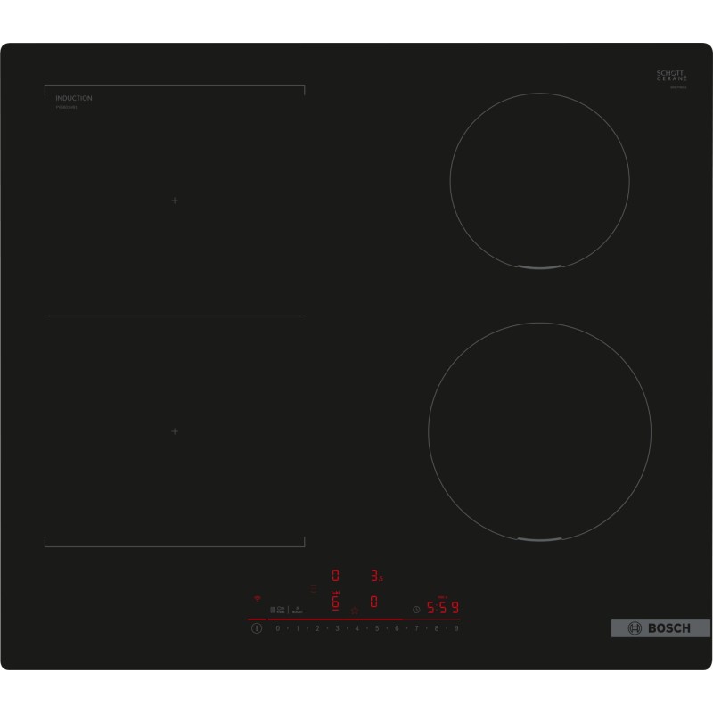 Bosch PVS601HB1E, Série 6, Table de cuisson à induction, 60 cm, design affleuré