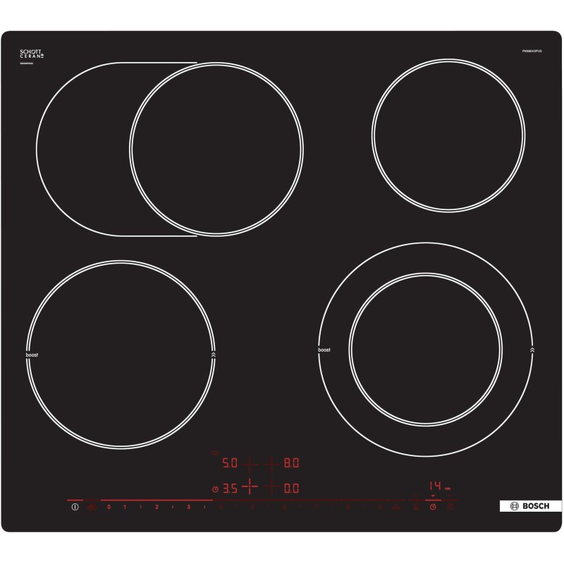 Bosch PKN601DP1D, Serie 8, Elektrokochfeld, 60 cm, flächenbündig