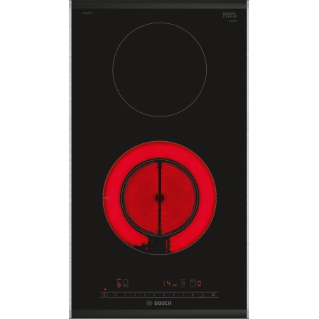 Bosch PKF375FP2E, Serie 6, Domino-Kochfeld, Elektro, 30 cm, Facetten-Design
