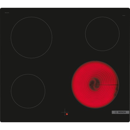Bosch NKE611GA2E, Série 4, Table de cuisson électrique, 60 cm, Noir, sans cadre